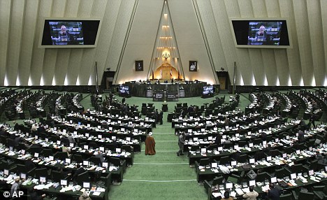 Motion: The Iranian parliament approved by 171 votes to four to expel Mr Chilcott from the country